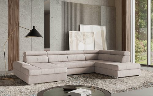 sit&more Wohnlandschaft »U-Form«, mit verstellbaren Kopfteilen, wahlweise mit Bettfunktion