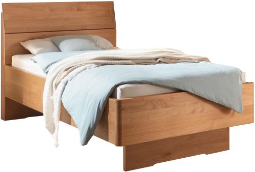 WIEMANN Holzbett »Cardiff, Bettgestell, Bettrahmen, teilmassiv Erle« Belastbarkeit 110/220 Kg, 4-fache höhenverstellbar, MADE IN GERMANY, Kopf- und Fussteil aus Massivholz in Erle, verschiedene Grössen