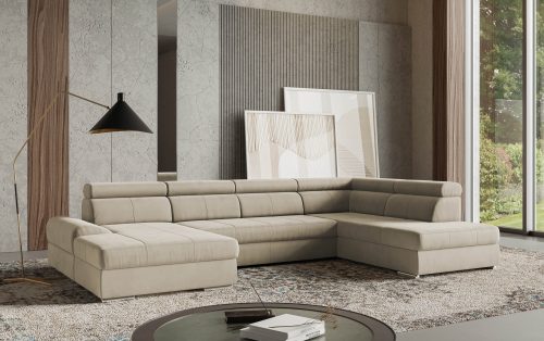 sit&more Wohnlandschaft »U-Form«, mit verstellbaren Kopfteilen, wahlweise mit Bettfunktion