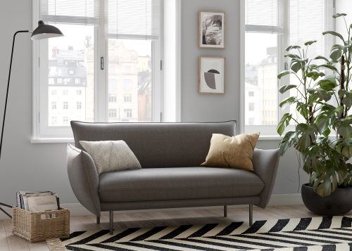 andas 2-Sitzer »Stine«, Besonderes Design durch Kissenoptik und Keder, Design by Morten Georgsen