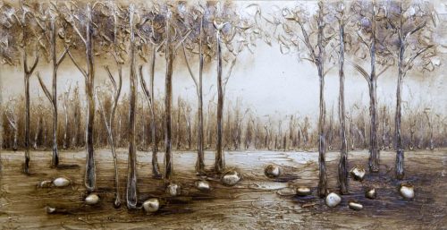 undefined, Wandbild handgemalt ORIGINAL Wood