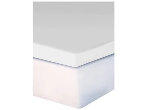 Living Home, Fixleintuch für Boxspring-Topper, 180-200 x 200 cm, weiss