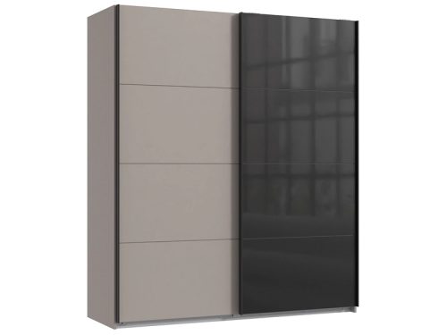 undefined, Schwebetürenschrank MIDNIGHT beige 2 Türen