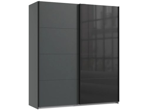 undefined, Schwebetürenschrank MIDNIGHT grafit 2 Türen