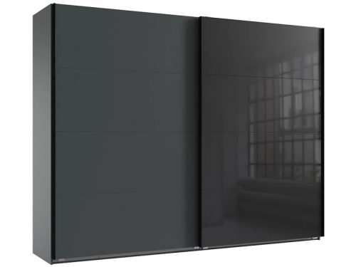 undefined, Schwebetürenschrank MIDNIGHT grafit 3 Türen