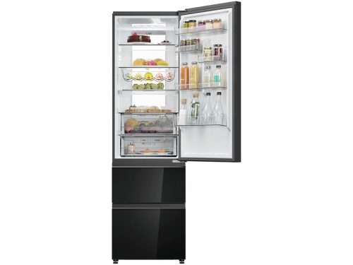 Haier HTW7620DNGB Kühl-/Gefrierkombination Schwarz rechts