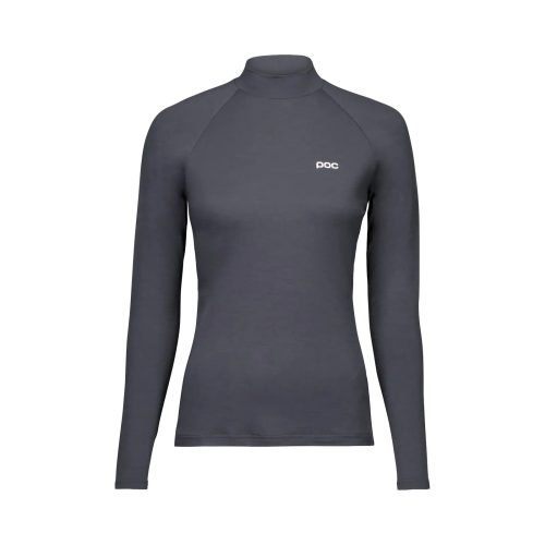 Poc, POC Layer Merino Mock Neck Jersey, Skiunterhemd, Damen, dunkelgrau