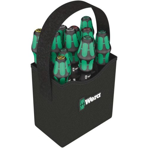 Wera, Werkstatt Schraubendreher-Set 11teilig Wera Kraftform 2go 300 Schlitz, Kreuzschlitz Pozidriv, Kreuzschlitz Phillips,