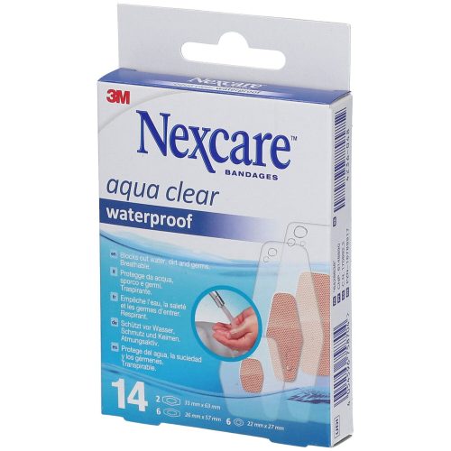 3m, 3M Aqua Clear waterproof 3 Grössen assortiert (14 Stück)