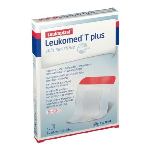 Leukomed, Leukomed T plus skin sensitive 8x10cm (5 Stück)
