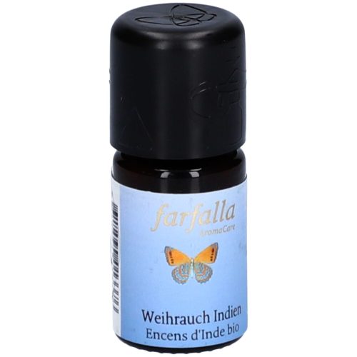 Farfalla, farfalla Weihrauch Ätherisches Öl Indien kbA (5 ml)