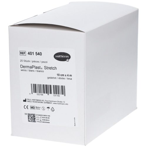 DermaPlast, DermaPlast STRETCH elatische Gazebinde 10cmx4m weiss (20 Stück)
