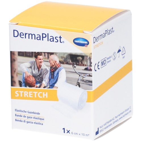 DermaPlast, DermaPlast STRETCH elatische Gazebinde 6cmx10m weiss (1 Stück)