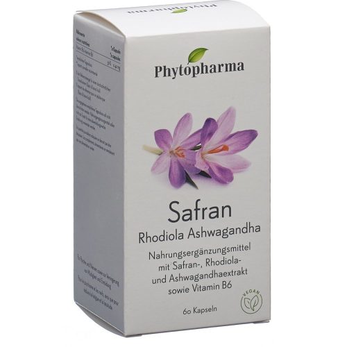 Phytopharma SA, Phytopharma Safran Kapseln Dose 60 Stück