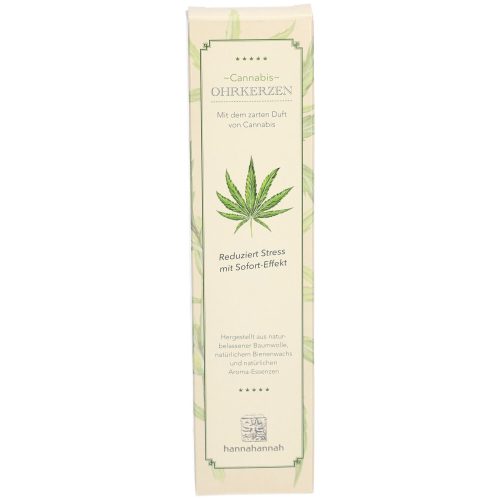 Biosun, Biosun Hannahannah Ohrkerzen Cannabis (2 Paar)