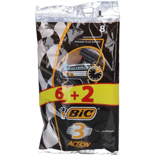 Bic, Bic 3 Action Rasierer 3-klingig 8 Stück