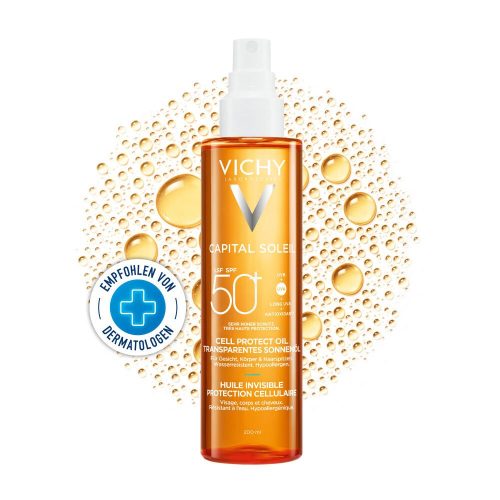 Vichy, VICHY - Capital Soleil Cell Protect Invisible Oil SPF50+,  CS Cellprot 200 ml