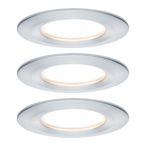 Paulmann, Paulmann 3er-Set LED-Spot Slim Coin, dimmbar, Alu