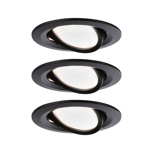Paulmann, Paulmann 94472 LED-Einbauleuchte 19.5 W Warmweiß Schwarz (matt)