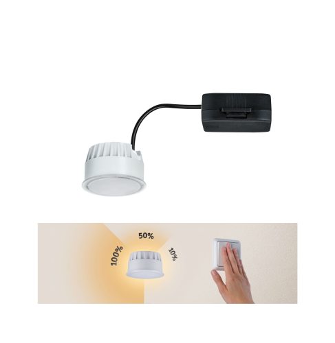Paulmann, Paulmann 93070 LED Coin Nova LED-Einbauleuchte Warmweiß EEK: G (A - G) Satin