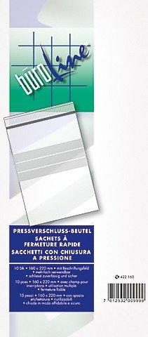 undefined, BÜROLINE Pressverschl. Beutel 220×305mm 422220 m. Fenster, transp. 10 Stck.