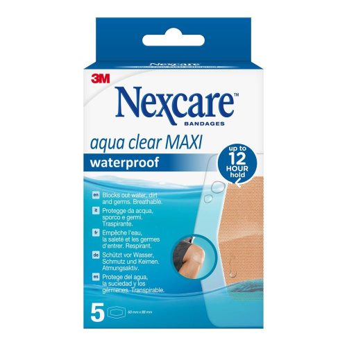 3m, 3M Aqua Clear Maxi waterproof 59x88mm (5 Stück)