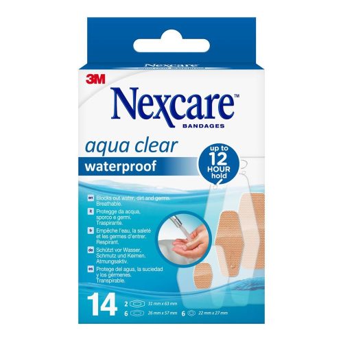 3m, 3M Aqua Clear waterproof 3 Grössen assortiert (14 Stück)