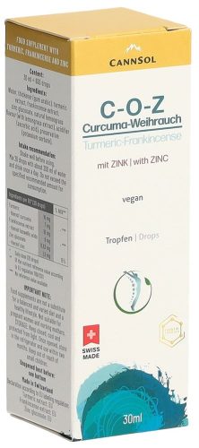 CannSol Distribution AG, CannSol C-O-Z Curcuma Weihrauch mit Zink Tropfen