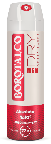 Borotalco, Men Deo Extra Dry Amber Spray Herren  150 ml