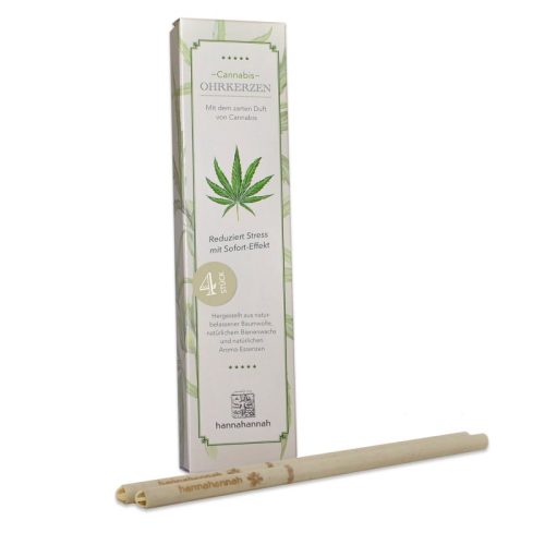 Biosun, Biosun Hannahannah Ohrkerzen Cannabis (2 Paar)