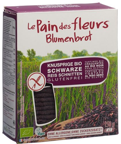 Blumenbrot, Blumenbrot Schwarzer Reis bio (150g)