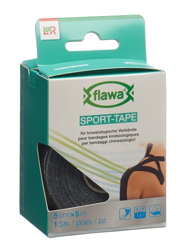 flawa, flawa SPORT-TAPE 5cmx5m schwarz (1 Stk)