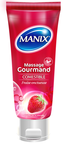 LIFESTYLES EUROPE SAS, MANIX® Essbares Erdbeer-Gourmet-Massage-Gel