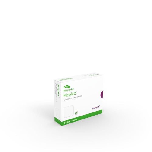 MEPILEX, Mepilex Schaumverband Safetac 5x5cm Silikon (5 Stück)