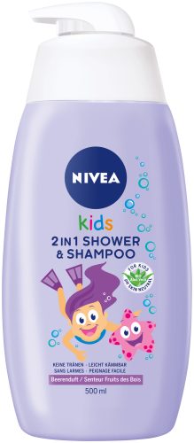 Nivea, NIVEA Kids 2in1 Shower & Shampoo Girl (500 ml)