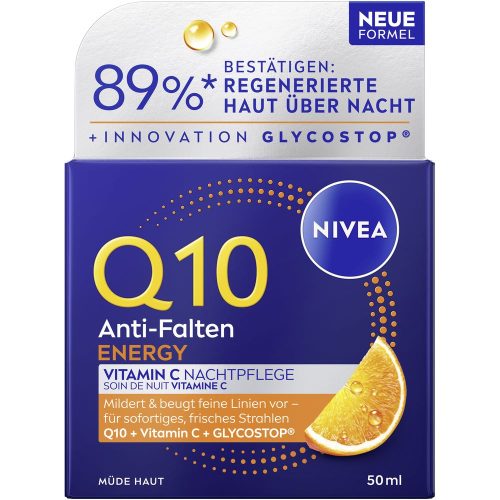 Nivea, Nivea - Q10 Energy Anti-Falten Nachtcreme, 50 ml
