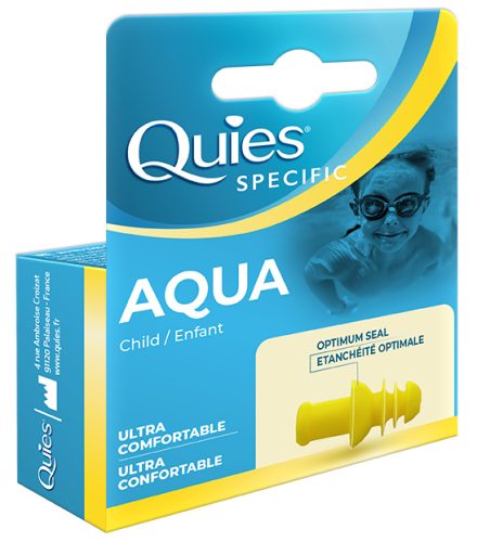 Quies, Quies Specific Aqua Kinder - Wasserdichte, wiederverwendbare Ohrstöpsel