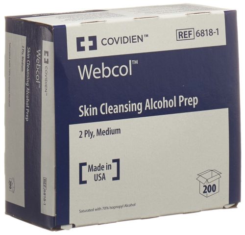 WEBCOL, WEBCOL Alkoholtupfer 3.3x3.1cm steril (200 Stück)