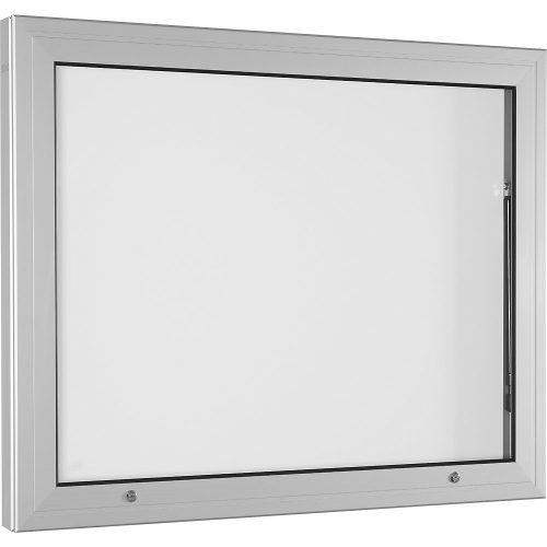 undefined, Schaukasten Türöffnung 90° nach oben für Format DIN A1, Rückwand reinweiß