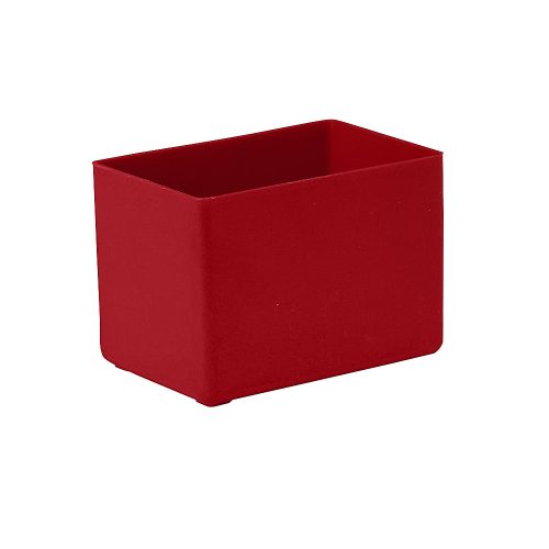 Einsatzkasten Höhe 54 mm rot, LxB 80 x 53 mm, VE 50 Stk