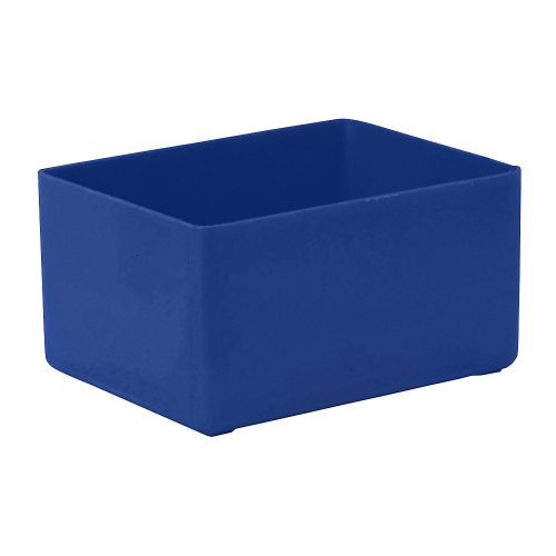 Einsatzkasten Höhe 54 mm blau, LxB 106 x 80 mm, VE 50 Stk