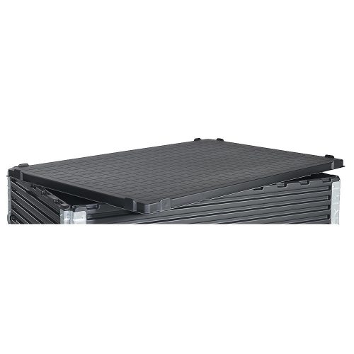 undefined, Deckel aus ABS-Recyclingkunststoff für LxB 1200 x 800 mm schwarz