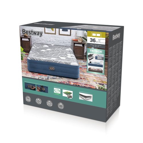 Bestway, BESTWAY Luftmatratze TRITECH 152x203cm TriTech weich
