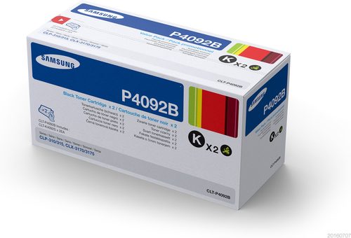Samsung, Samsung Toner 2er-Pack CLT-P4092B SU391A Original Schwarz 1500 Seiten