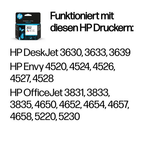 Hp, Tinte dreifarbig Nr. 302 (F6U65AE)