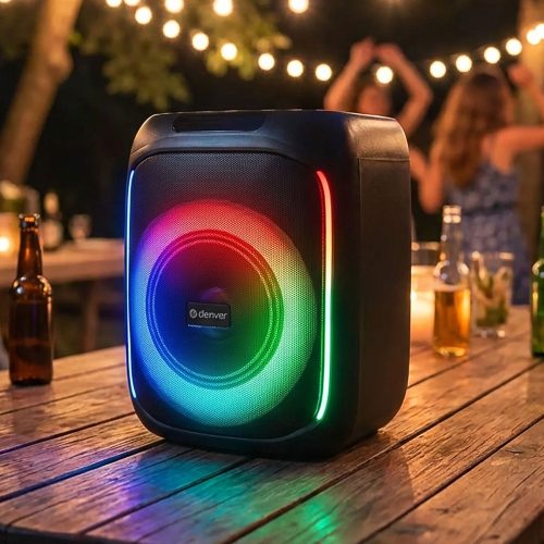 DENVER®, Denver BPS-165 Bluetooth® Lautsprecher AUX, SD, USB Schwarz