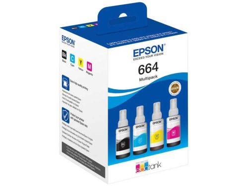 Epson, Epson EcoTank 664 - 4er-Pack - Schwarz, Gelb, Cyan, Magenta - Original - Nachfülltinte