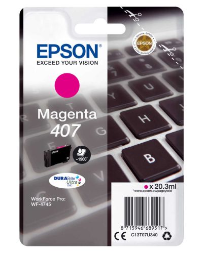 Epson, Epson 407 - 20.3 ml - L-Größe - Magenta - Original - Tintenpatrone