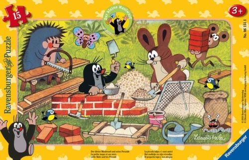Ravensburger, RAVENSBURGER Puzzle Der kleine Maulwurf und seine Freunde 15-tlg.