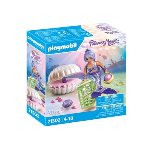 PLAYMOBIL, 71502 Meerjungfrau mit Perlmuschel Multicolor